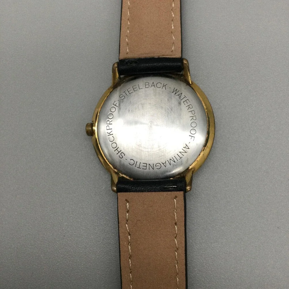 Vintage Helbros Invincible Mens Watch 35mm Silver Tone Anti Magnetic Manual Wind